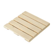 方形原木20cm 多件优惠 花盆托盘万向轮盆景底盘实木移动底座碳化防腐带滑轮花架鱼缸托架