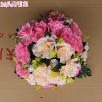 [24头单路引花]颜色留言 婚庆道具路引架子成品路引花柱升降成套路引活动开业花架花篮拱门