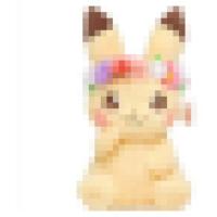 A 18cm 春祭复活节系列毛绒公仔 花圈 花环伊贝 伊布玩具娃娃玩偶