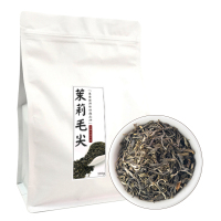 茉莉毛尖 绿茶 茉莉毛尖茉莉花香奶茶店专用绿茶茶叶水果茶奶茶商用500g袋装包装