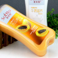 玫瑰+木瓜 2000ml 索芙特大瓶沐浴露家庭装木瓜玫瑰男女全身滋润保湿持久留香沐浴乳