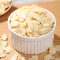 原味生250克 糯米船杏仁片烘焙材料 去皮生扁桃仁片巴旦木仁原味500克