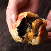 潮式朥饼 潮汕手工传统月饼 双蛋黄 乌豆沙 蛋黄酥 散装 老式喜饼