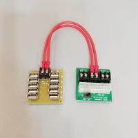 转接板+10口USB充电板+2根连接线 电脑电源取电板转接板电源DIY改装接线板5V供电板台式机ATX开关12