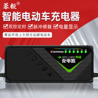 蓉毅智能关机 48V12AH T型通用三孔 台铃电动车电瓶充电器48V12ah20AH60V72V30AH电车三轮车原装