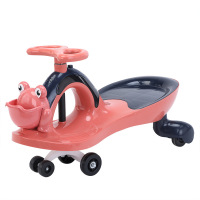[藕粉色]音乐灯光 扭扭车儿童溜溜车1一3岁男女宝宝万向轮防侧翻婴儿摇摆车大人可坐