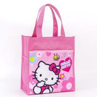 老版KT 饭兜手提袋大号饭盒包小学生餐盒饭盒袋儿童便当包卡通防水帆布袋