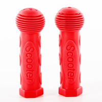 红色 滑板车把套儿童车自行车通用手把套环保防滑软橡胶手柄三轮车配件