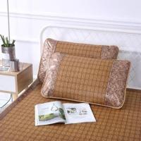 R46-(格子藤)单面枕套 夏季凉席枕头套防滑防汗四季通用凉爽高档成人隔脏高级感高端夏天