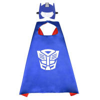 披风+眼罩 儿童节儿童表演服装男孩超人英雄披风衣服发光面具道具舞台演出服