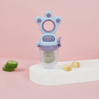 蓝色调00488 巴拉巴拉婴儿食物咬咬袋果蔬咬咬乐水果辅食器磨牙棒硅胶奶嘴牙胶