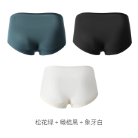 [果冻提臀]松花绿+橄榄黑+象牙白 M(80-95斤) 收腹内裤女夏季薄款无痕塑形高腰产后强力收小肚子神器提臀塑身裤