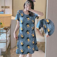 0203DS5蓝色 单件 M 建议80-100斤 月子服春秋季棉质产后哺乳两件套装3孕妇睡衣女4喂奶12月份夏外出