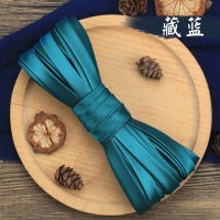 藏蓝 5米 藏蓝 5米 包边条布料旗袍衣服3cm斜裁色丁滚边带唐装汉服镶边免烫缎面辅料