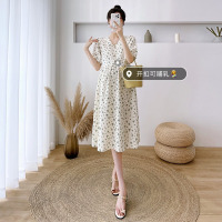 绿色 M 孕妇夏装连衣裙潮妈夏款小个子孕妇装夏天短袖孕妇裙子女夏季薄款