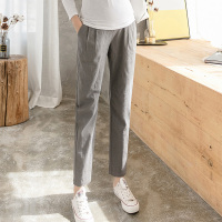 深灰色 M 孕妇裤春秋外穿宽松阔腿裤夏季薄款休闲裤子哈伦裤孕妇装春装夏装