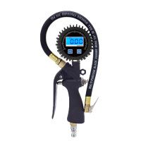 全新款 DP-101 打气充气带压力表电子汽车表车轮数显监测器带加气嘴汽车抢胎压表