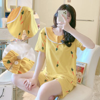 A38-10-2 M 建议80-105斤 夏天孕妇睡衣短袖两件套产妇月子服夏季薄款产后哺乳期母乳喂奶装