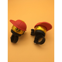 车铃铛一个(红色冒铃) 儿童自行车脚撑12/14/16/18/20寸支架腿停车支架童车边支撑配件