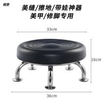 脚钉矮凳黑色无轮-C87 带轮凳子滑轮矮凳学步凳家用儿童小板凳移动靠背椅子万向轮擦地凳