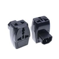 黑色 电脑PDU多孔转换插头UPS 服务器IEC320-C14一转三万用转换插座10A