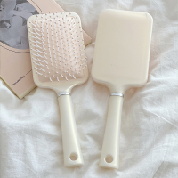 米白 人鱼姬炫彩气囊梳女士长发护理清洁头皮经络按摩梳ins风大号梳子