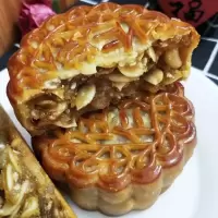 五仁1只+叉烧1只(独立装) (独立包装)广西玉林月饼五仁叉烧月饼广式中秋月饼蛋黄莲蓉大月饼