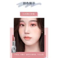 01#酒红玫瑰 李佳琦推荐双色眼影棒懒人初学者珠光不晕染不脱妆持久防水大地色