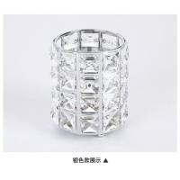 银色 特价高档欧式金色水晶化妆刷收纳筒化妆刷筒眉笔筒梳子唇釉收纳