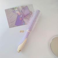梦幻奶紫小号 梦幻奶紫气囊按摩梳子头发护理气垫大阪梳可爱家用宿舍化妆卷发梳