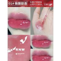 1#微醺甜酒 车厘子甘甜味 RNW唇油补水唇蜜透明玻璃镜面水光护唇女学生唇釉叠涂嘟嘟唇珠光