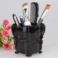 蝴蝶收纳盒-黑色 彩妆工具用纹绣手工笔收纳筒/笔筒 眉笔眼线笔类/刷子类收纳