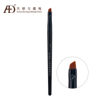 眉刷 人造纤维 眼线刷斜角眉刷带刷帽眼线膏化妆专用刷扁头便携唇刷眼刷人造纤维