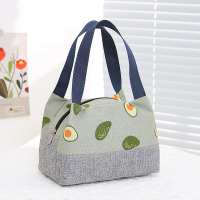 牛油果 日式卡通饭盒袋便当包午餐包上学上班装饭盒的袋子保温保鲜带饭包