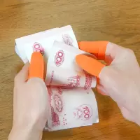 百屋加厚手指套乳胶一次性指套防水耐磨橡胶点钞数钱劳保工业手套