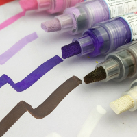 红色 推荐Flysea越洋大容量丙烯马克笔粗笔头涂鸦笔艺术笔黑卡相册手绘