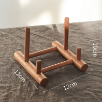 茶饼架(红樱桃木) 掬涵 实木茶饼架盘架工艺品收纳展示架茶道配件普洱茶托装饰摆件