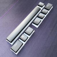 PBT黑色布丁雷蛇增补键帽 雷蛇专用 官方标配 白粉双色PBT双皮奶布丁星光OEM机械键盘键帽适用于104/87/61/