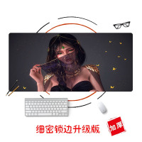 W77(1) 700x300mm 3mm 鼠标垫超大游戏电竞男生动漫二次元加长大号禁欲系电脑键盘垫桌垫