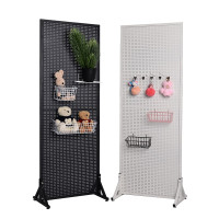 白色50*100 黑色请备注 送10个10厘米挂钩 洞洞板屏风电动工具展示架精品店小饰品手机配件渔具展示架货架