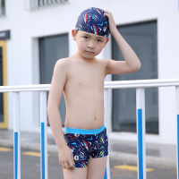 海盗船-藏青色 2码(腰围44-54cm/体重20-30斤) 泳裤男童 儿童泳衣中大童男孩游泳裤 宝宝平角分体泳装游泳套