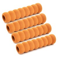 螺旋形咖啡色 4只装 EVA材质 门手把套保护套门把手防撞垫2只装儿童安全硅胶门把手套房门拉碰