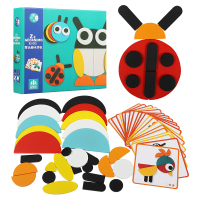 蒙氏趣味拼板 儿童益智拼图宝宝幼儿早教认知拼板2-3-4-5周岁蒙氏智力开发玩具