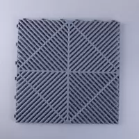 灰色(厚1.8)40*40 厂房淋浴游泳池洗车场地板格栅车间地垫排水庭院栅格耐磨地面洗车