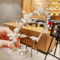 珍珠发箍(适用2岁以上) 女童走秀演出白色发饰头箍儿童公主珍珠发箍花童婚纱礼服配饰头饰