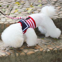 红/魔术贴无扣/送牵引绳 XS(建议体重2斤以下) 宠物狗狗牵引绳胸背带中小型犬 小鹿犬吉娃娃狗绳子泰迪狗链幼犬