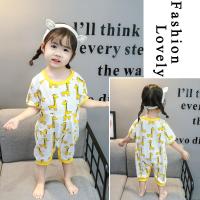 黄色 长颈鹿(半袖) 48(73码(建议3-12个月 )) 儿童春秋春家居连体衣婴儿女宝宝勋着凉护肚睡衣爬服哈衣鸳鸯裤