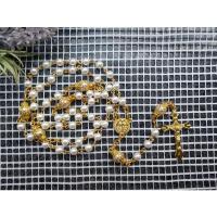 主内厂家直销花托珍珠十字架念珠项链基督教堂圣物圣父圣母