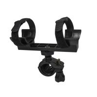 黑色 支架 老鱼头X支架360旋转自行车蓝牙音响多功能手电筒骑行水壶音箱支架