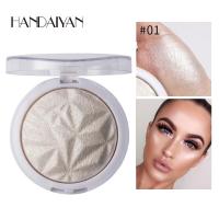 01白色 Makeup diamond Baking powder High gloss compact 修容高光粉饼